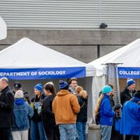 Alumni mingle at Reunion Row